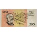 AUSTRALIA 1967 . TWENTY 20 DOLLARS BANKNOTE . COOMBS/RANDALL . LAST PREFIX XBS